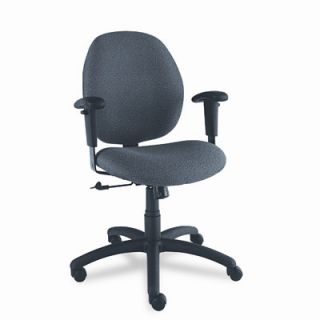 Global Total Office Low Back Pneumatic Ergo Tilter Task Chair with T Arms GLB