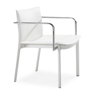 dCOR design Gekko Leatherette Conference Chair 404141 Finish White
