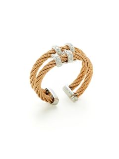 Classique Rose & Diamond Wrap Ring by Charriol