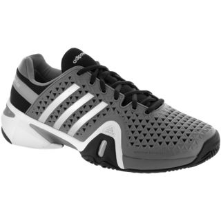 adidas Barricade 8+ adidas Mens Tennis Shoes Gray/Silver Metallic/Black
