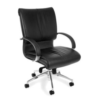 OFM High Back Leather Sharp Executive Chair with Arms 511 L