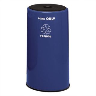 Witt Fiberglass Series 21 Gallon Round Can Recycling Container 11R 1630C