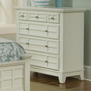 Home Styles Arts and Crafts 4 Drawer Chest 5180 41/5182 41 Finish White