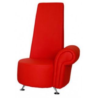 Whiteline Imports Single Armchair Right CR1124P RED / CR1124P WHT Color Red