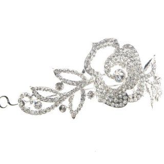 Crucco Party Hair Diamond Bridesmaid Silver Queen Tiara 2013 s 0165 Health & Personal Care