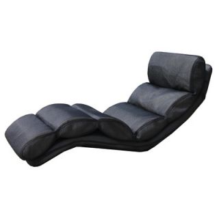 InRoom Designs Folding Lounge Chair FB76 BL / FB76 R Color Black