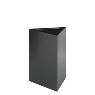 Safco Products Trifecta Receptacle Base in Black with Optional Lid 9550BL