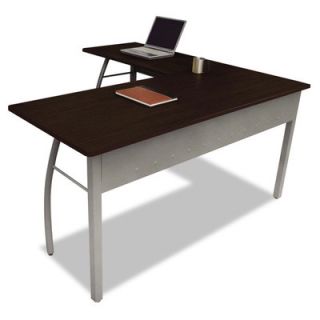 LineaItalia Trento Corner Desk LITTR737MOC / LITTR737OAT Finish Mocha