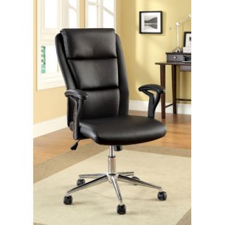 Hokku Designs Ravi High Back Leatherette Office Chair with Arms IDF FC609