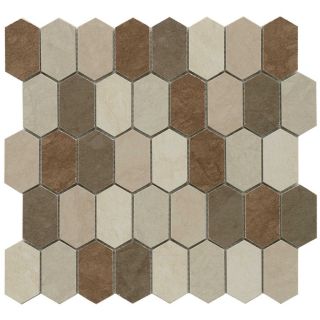 GBI Tile & Stone Inc. Porcelain Glazed Porcelain Mosaic Wall Tile (Common 12 in x 13 in; Actual 12.3 in x 12.79 in)