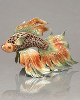 Namiko Japanese Fighting Fish Figurine   Jay Strongwater