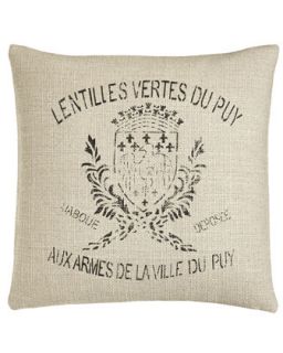 Crest Pillow, 20Sq.   French Laundry Home