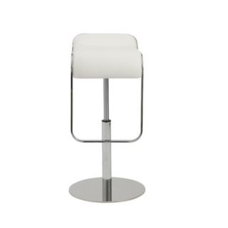 Eurostyle Freddy 23.5 Adjustable Swivel Bar Stool 04387 Color White