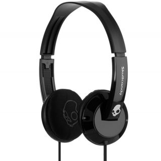 Skullcandy Uprock On Ear Headphone (Black/Black)      Electronics