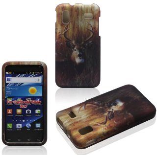 2D Buck Deer Samsung Captivate Glide i927 AT&T Case Cover Hard Case Snap on Rubberized Touch Case Cover Faceplates Cell Phones & Accessories