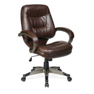 Lorell Westlake Mid Back Managerial Chair with Arms LLR63281