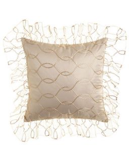 Sheer European Sham w/ Embroidery   Isabella Collection by Kathy Fielder