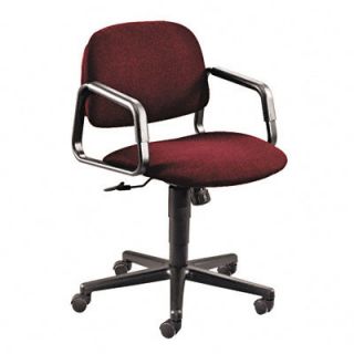 HON Mid Back Swivel / Tilt Office Chair with Arms HON4002AB10T Fabric Burgundy