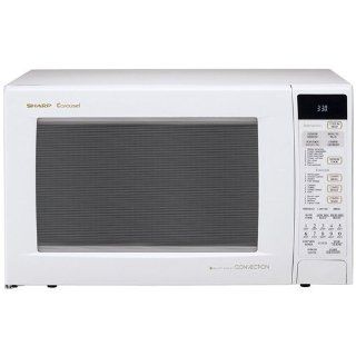 Sharp R 930AW 1 1/2 Cubic Feet 900 Watt Convection Microwave, White Countertop Microwave Ovens Kitchen & Dining