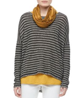Washable Striped Boxy Top, Womens   Eileen Fisher