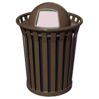 Witt Wydman Outdoor Trash Receptacle WC3600 DT Color Brown