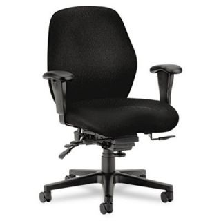 HON Mid Back Task Chair with Arms HON7828NT10T Fabric Black