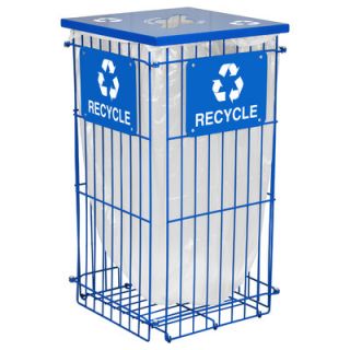 Ex Cell Metal Products Clean Grid Outdoor Recycling Receptacle RGU 1836 COM RBL