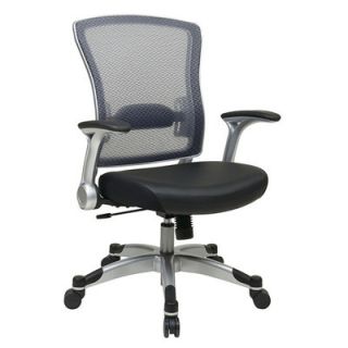Office Star Professional Light Air Grid Chair with Flip Arms 317 E36C61R5
