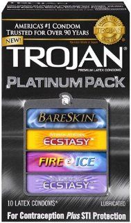 Trojan Platinum Pack  10 Pack, Best Health & Personal Care