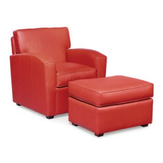Fairfield Chair Grain Leather Lounge Chair and Ottoman 6035 01  1142