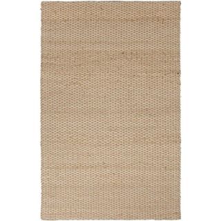 Natural Solid Jute/ Chindi Cotton Beige/ Brown Rug (26 X 4)