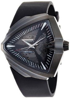 Hamilton Men's H24615331 Ventura XXL Elvis Anniversary Collection Black Fixed Gunmetal PVD Watch Watches
