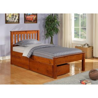 Donco Kids Twin Contempo Bed/ Dual Underbed Drawers Espresso Size Twin