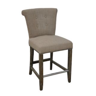 Classic Home Valencia Bar Stool W5300511 Color Tan, Seat Height 24