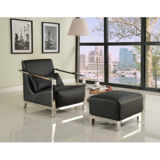 Whiteline Imports Erika Armchair and Ottoman CH1124LS