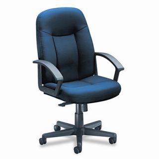 Basyx VL600 Series Mid Back Chair with Loop Arms BSXVL601 Color Navy