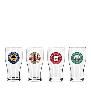 Fringe Pub Logos Pint Glasses, Set of 4's
