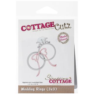 Cottagecutz Die 3inx3in wedding Rings Made Easy