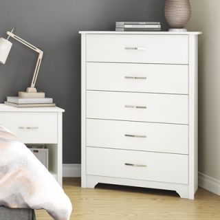 South Shore Fusion 5 Drawer Chest 900 Finish Pure White