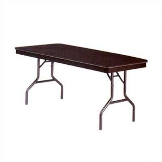 Virco 6100 Series Rectangular Folding Table 613072ADJ Finish Greystone, Size