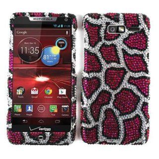 For Motorola Droid Razr M Xt907 Pink White Leopard Bling Case Accessories Cell Phones & Accessories