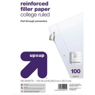 up & up®   100ct College Ruled Reinforced Fi