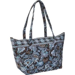 Vera Bradley Large Miller Bag Java Blue Tote Handbags Shoes