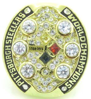 2008 Pittsburgh Steelers Super Bowl XLIII Championship Ring Size 11  Sports Related Collectibles  Sports & Outdoors