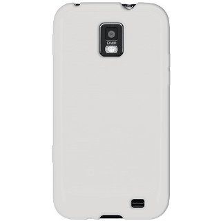 Amzer AMZ93252 Silicone Jelly Skin Case Cover for Samsung Focus S SGH I937   Retail Packaging   Transparent White Cell Phones & Accessories