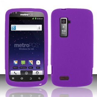 For ZTE Anthem 4G N910 (MetroPCS) Silicon Skin Cover   Purple SC Cell Phones & Accessories