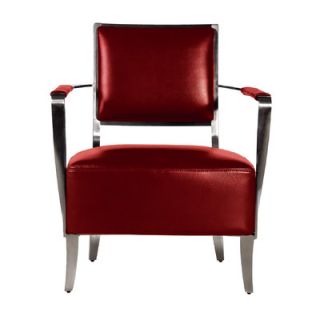 Bellini Modern Living Oscar Leather Chair Oscar AC Color Red