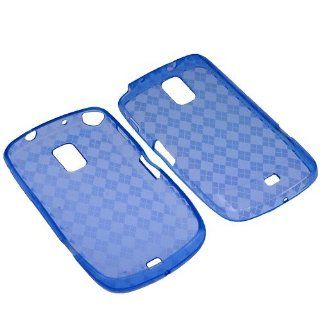 BW TPU Sleeve Crystal Gel Cover Skin Case for MetroPCS Samsung Galaxy S Lightray 4G R940 Blue Checker Cell Phones & Accessories