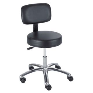 Safco Products Height Adjustable Lab Stool with Casters 3430BL Back Included