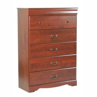 South Shore Vintage 5 Drawer Chest 3187035 Finish Classic Cherry